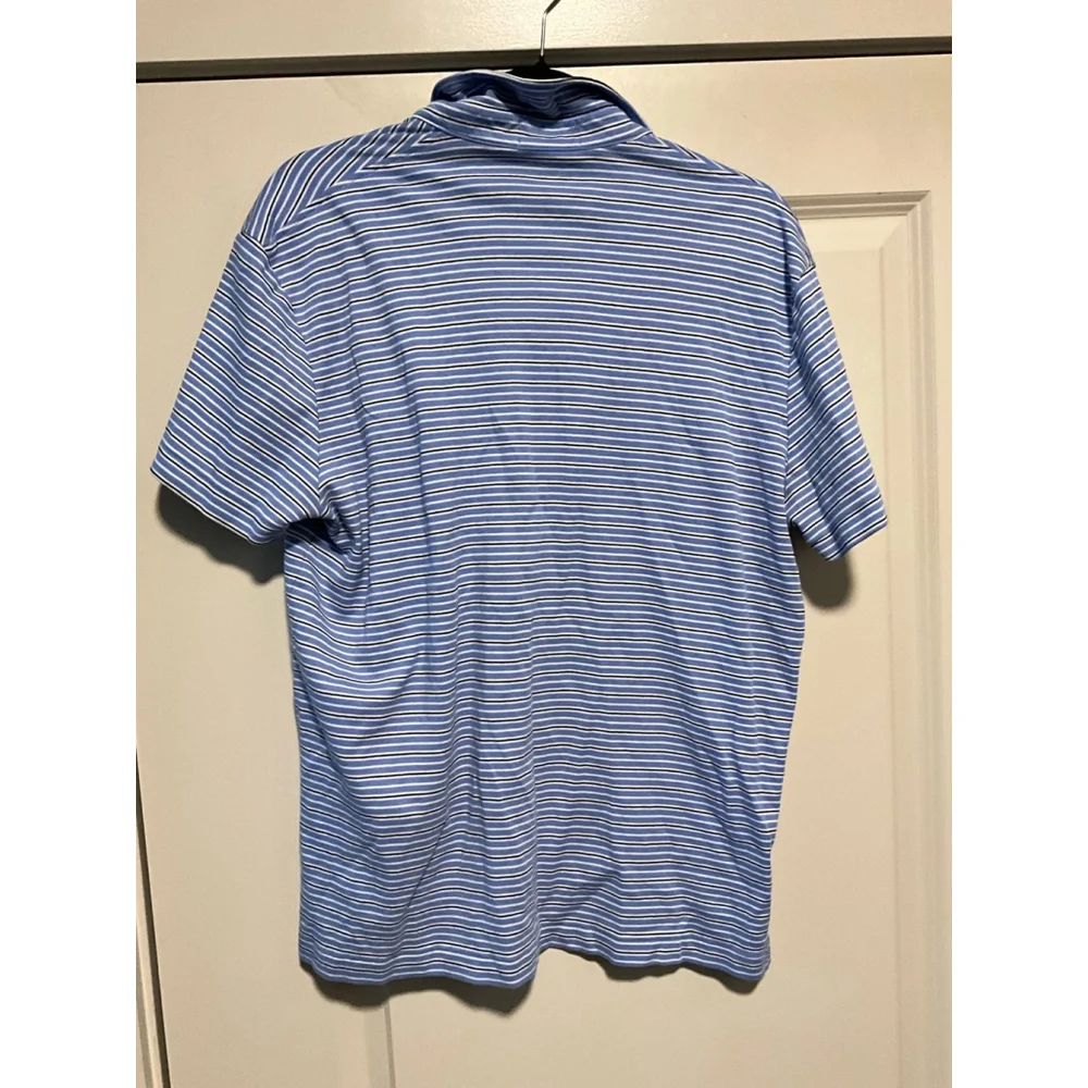 Blue striped Polo Ralph Lauren Classic Fit Polo Shirt Large